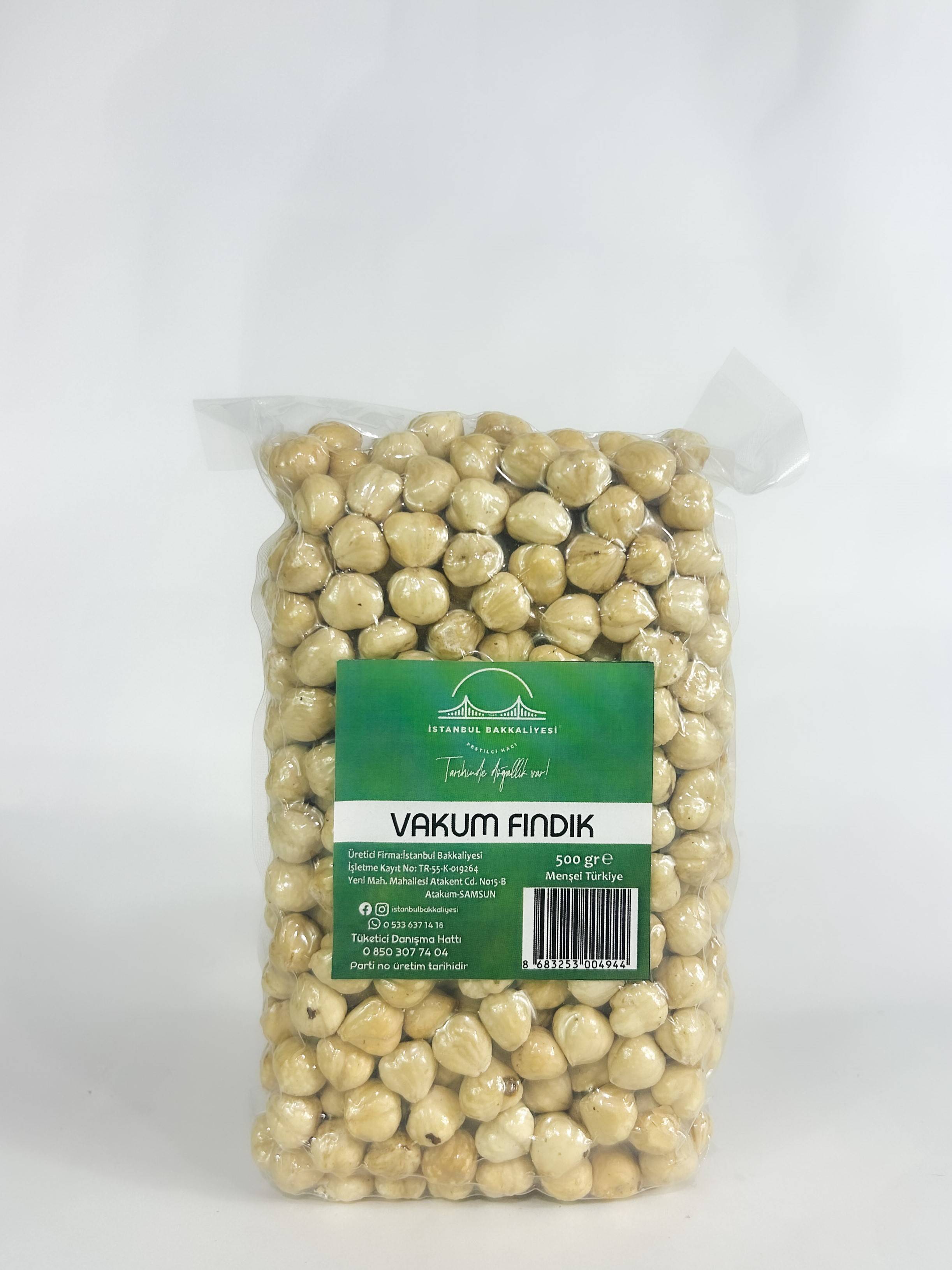 GİRESUN YAĞLISI KAVRULMUŞ FINDIK VAKUM 500GR