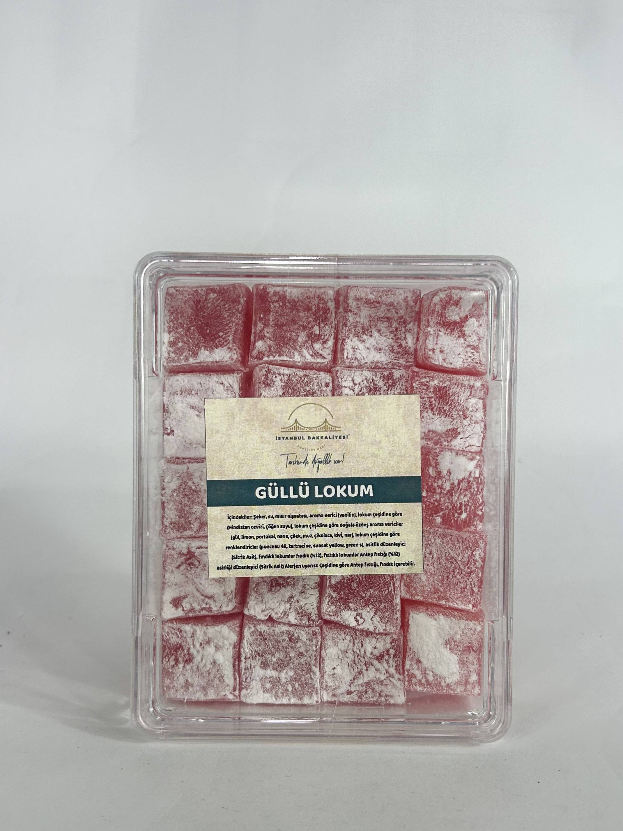 Güllü Lokum Kare Hediyelik
